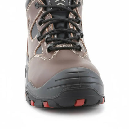 Botín de Seguridad de Cuero y puntera de Acero