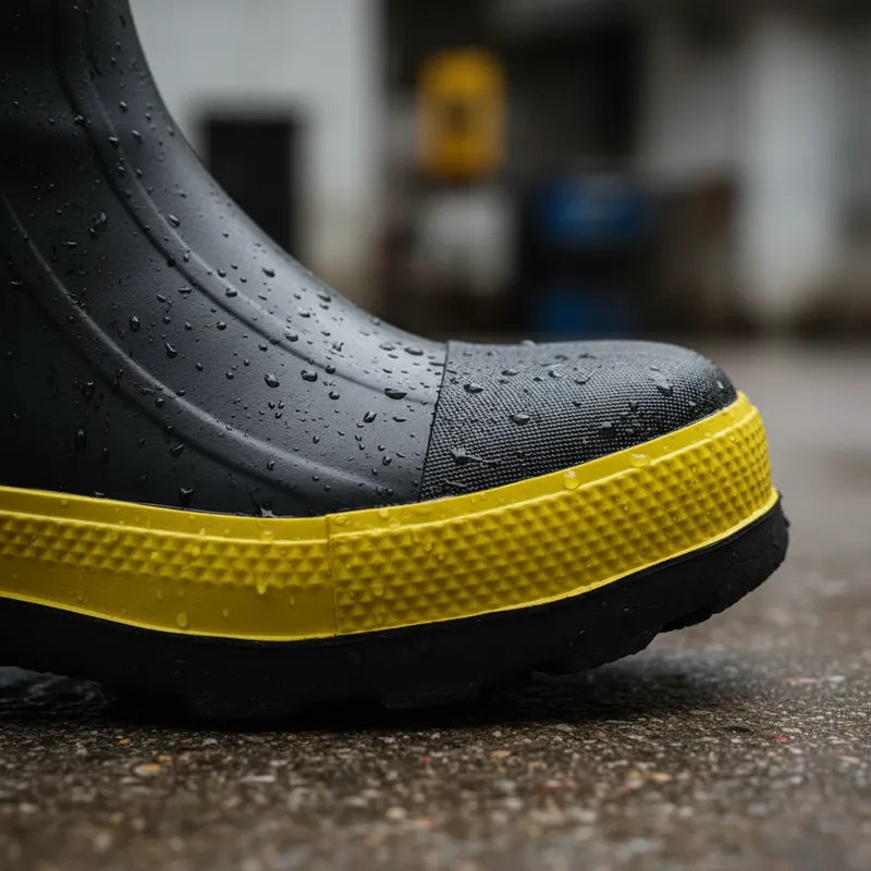 Bota de Seguridad de Caucho Impermeable para Minería