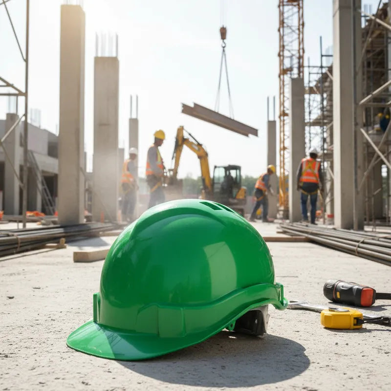 Casco de Seguridad verde Activex III – Protección, Diseño y Confort