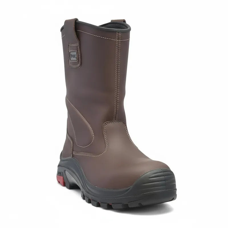 Bota de Seguridad para Soldador anticlavo Café