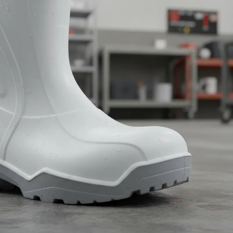 Bota de Seguridad Blanca con Puntera de Acero