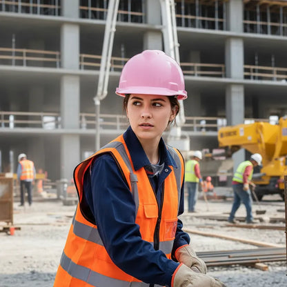 Casco de Seguridad dieléctrico Rosado V-gard