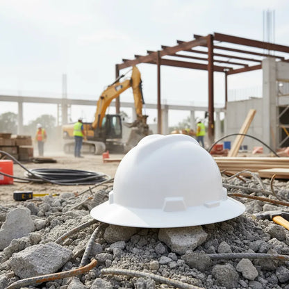 Casco de Seguridad Blanco dieléctrico de Ala completa V-Gard