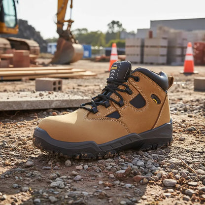 Botín de Seguridad Café con puntera