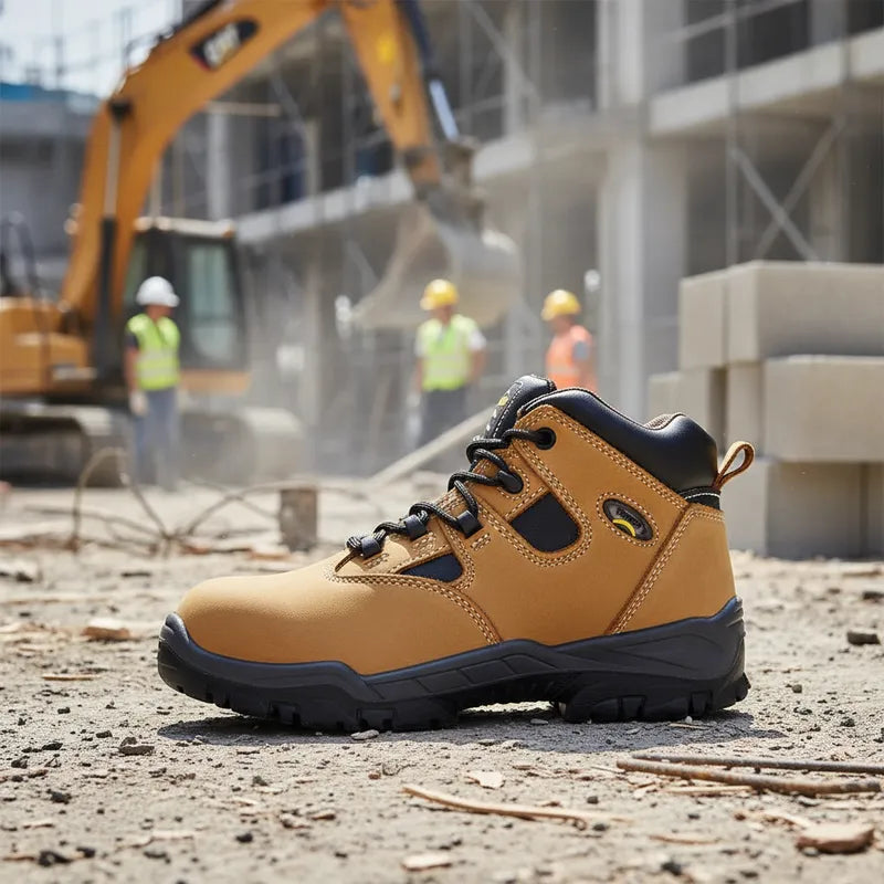 Botín de Seguridad Café con puntera