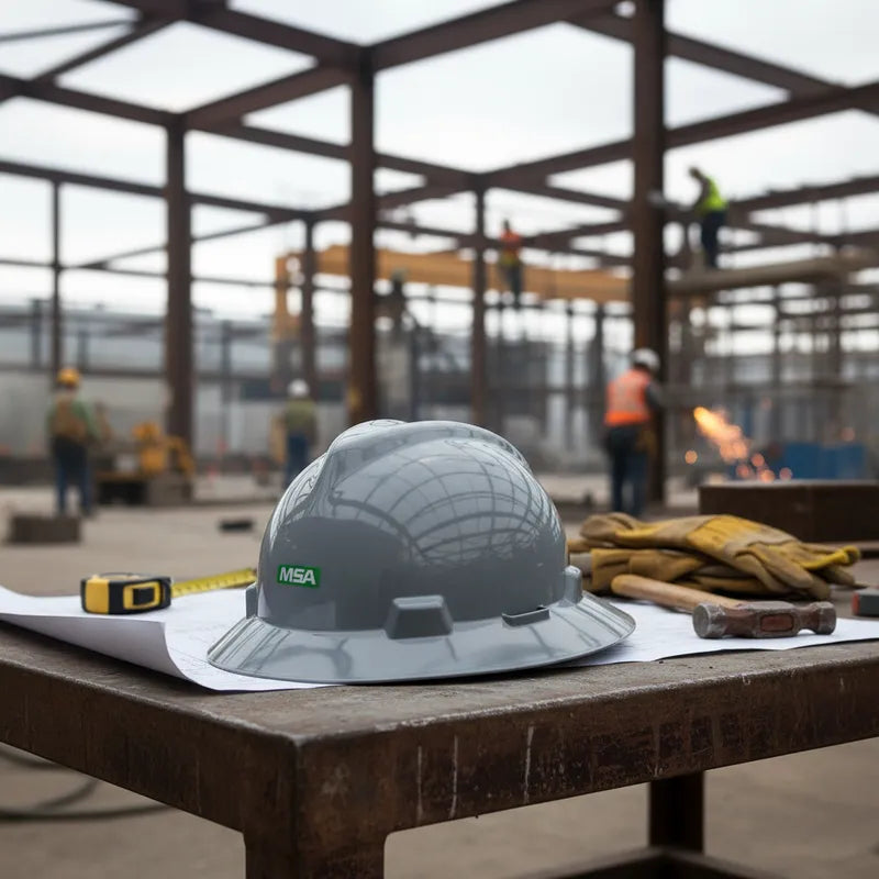 Casco de Seguridad Blanco dieléctrico de Ala completa V-Gard