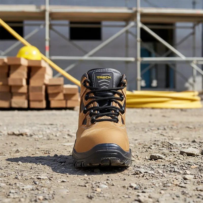 Botín de Seguridad Café con puntera