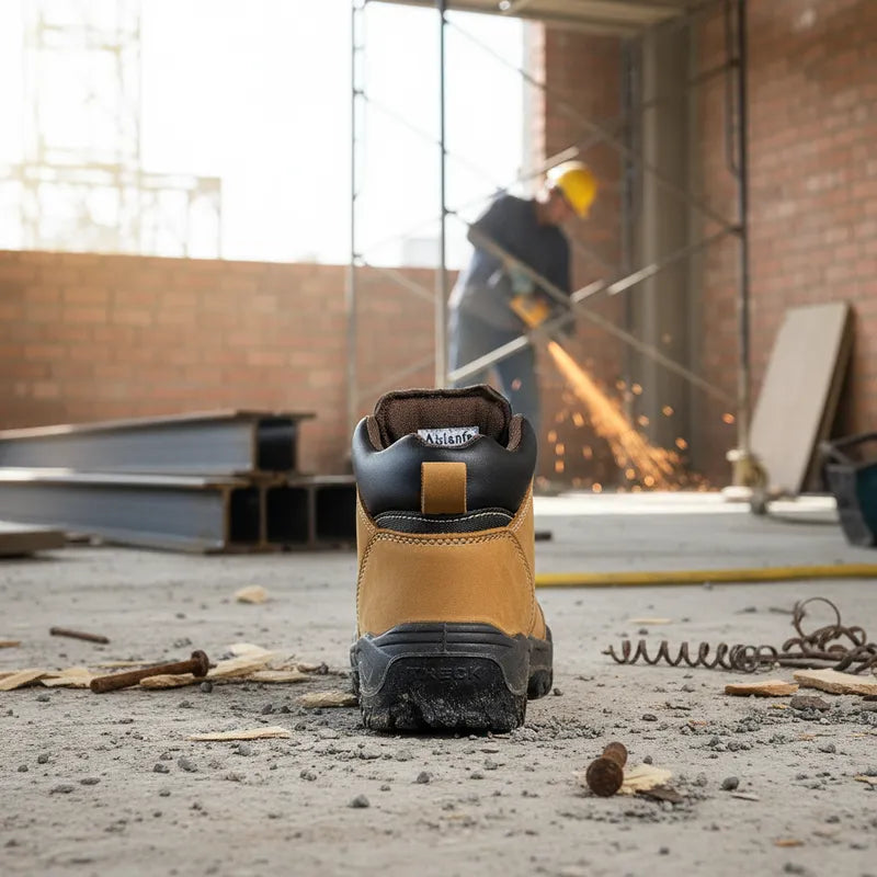 Botín de Seguridad Café con puntera