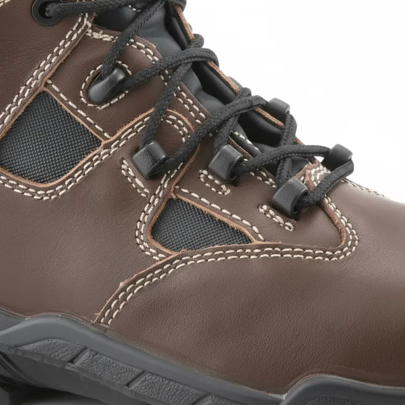 Botín de Seguridad de Cuero y puntera de Acero