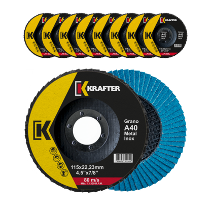 Disco Lamina 4.5" A40 KRAFTER (10unid)