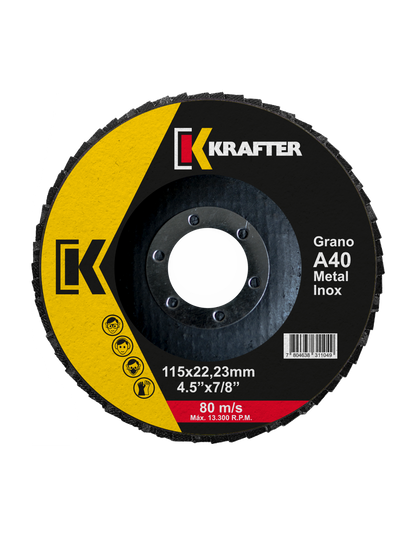 Disco Lamina 4.5" A40 KRAFTER (10unid)