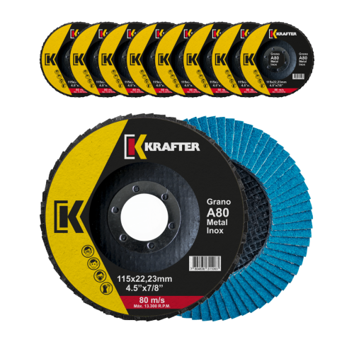 Disco Lamina 4.5" A80 KRAFTER (10unid)