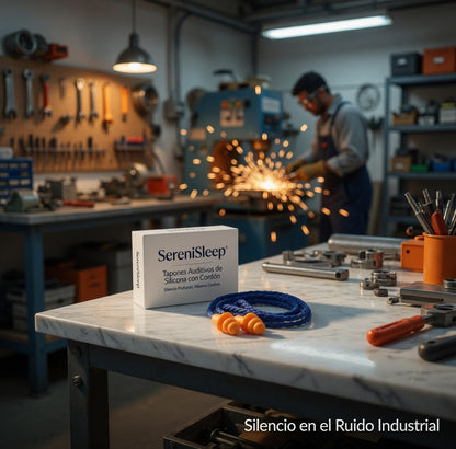 Tapón Auditivo Reutilizable de Silicona | Protección Contra Ruido para Trabajo y Uso Diario