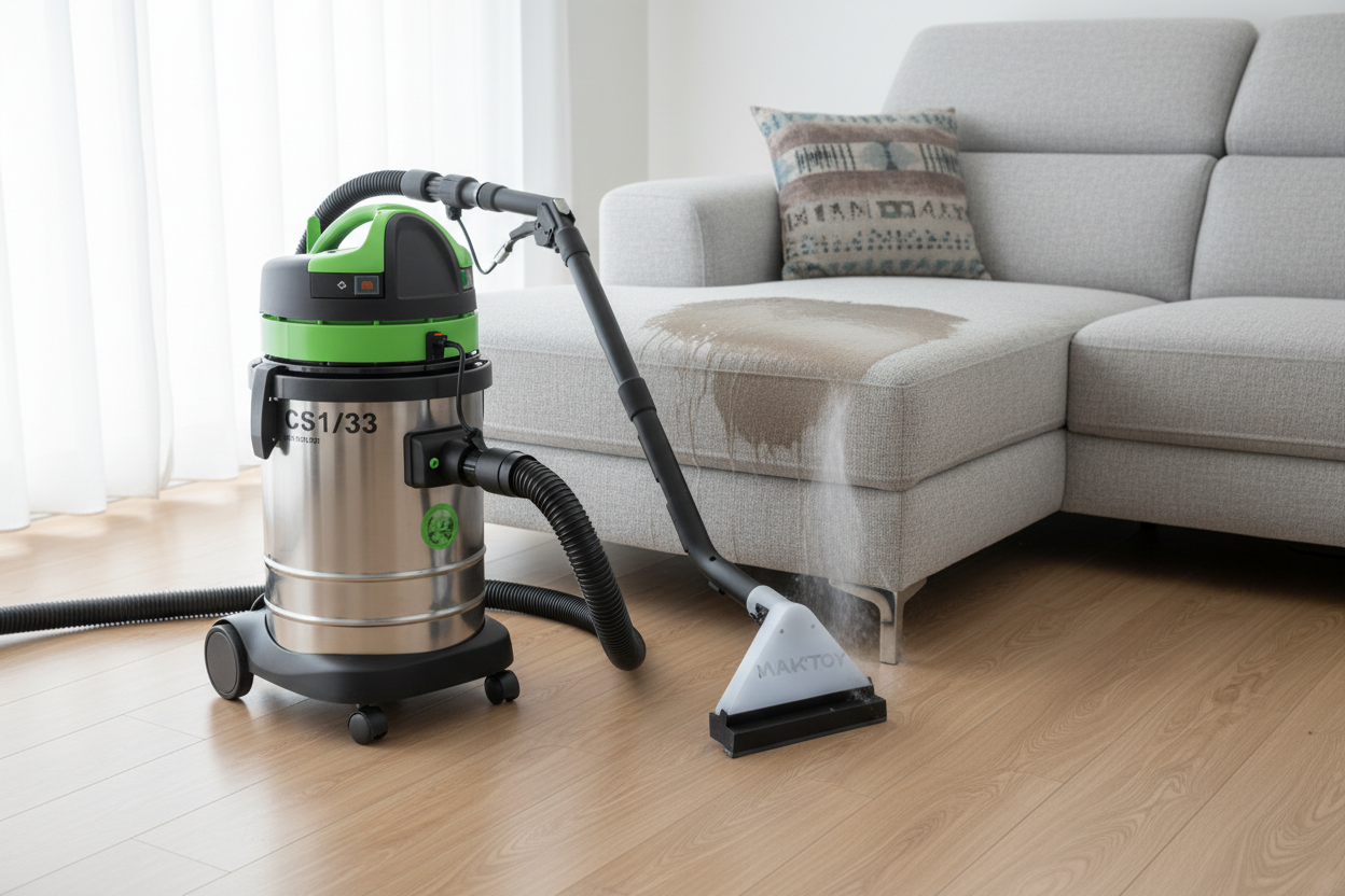 Lava alfombra profesional Soteco IPC33 para limpieza profunda con sistema de inyección y extracción.