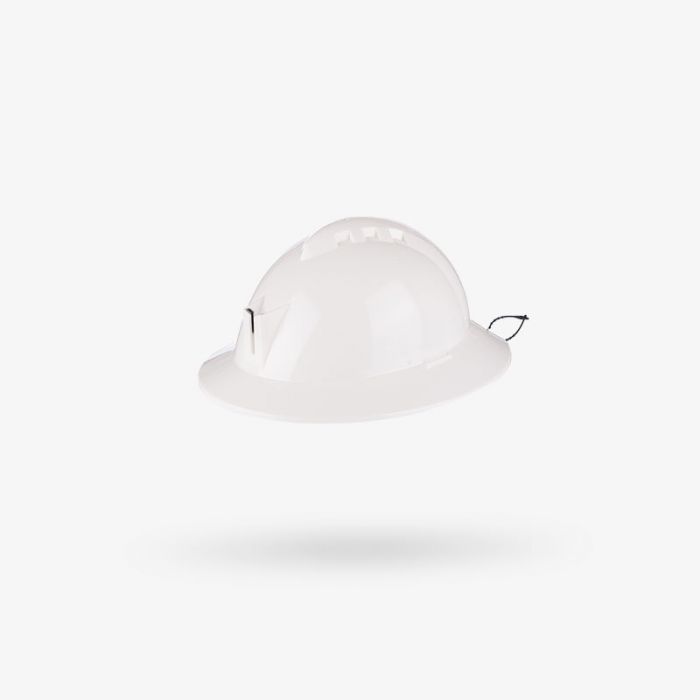 Casco Libus Milenium ala completa con portalámpara Blanco 902898