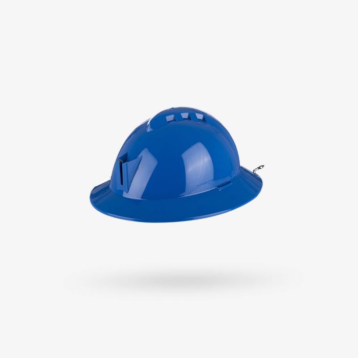Casco Libus Milenium ala completa con portalámpara Azul 902901