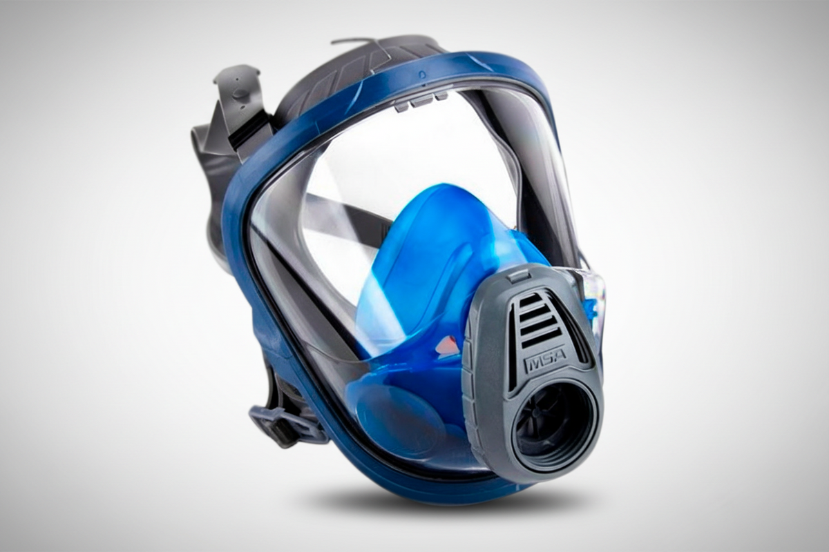 Respirador Full Face para labores en ambientes contaminantes.